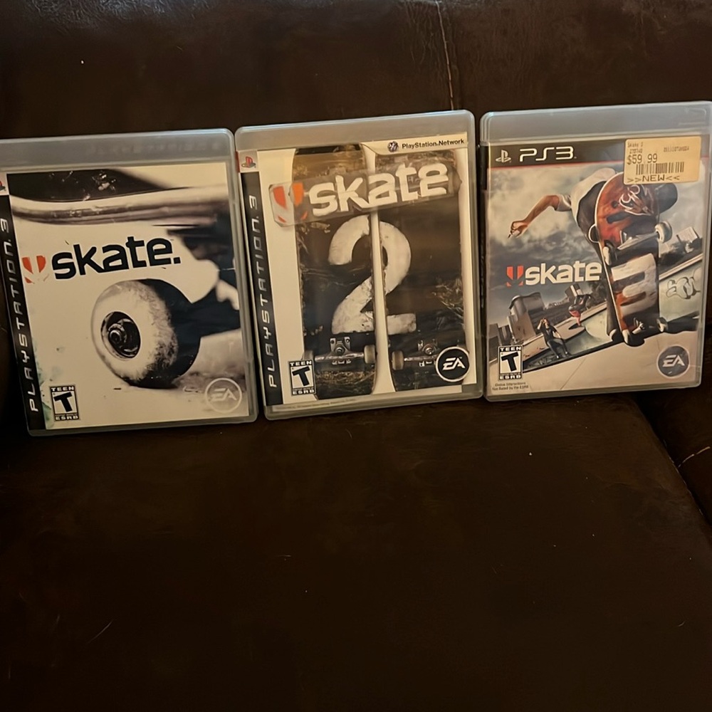 PlayStation 3 Games Skate, Skate 2 & Skate 3 Bundle